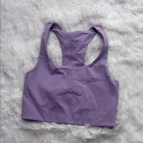 Girlfriend Collective Lavender Sports Bra - Picture 1 of 5